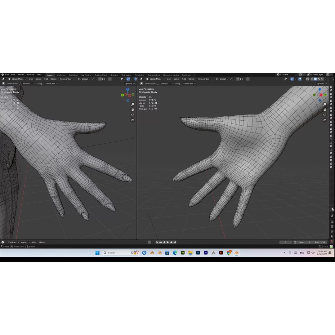 Cute Girl 3D Model – High Detail Rigged Character, PBR 8K - View 47