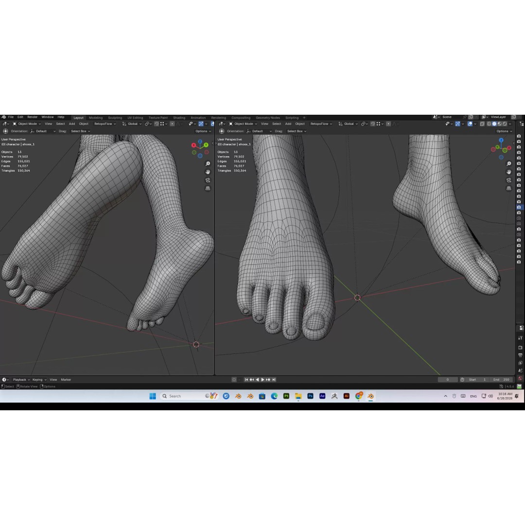 Cute Girl 3D Model – High Detail Rigged Character, PBR 8K - View 49