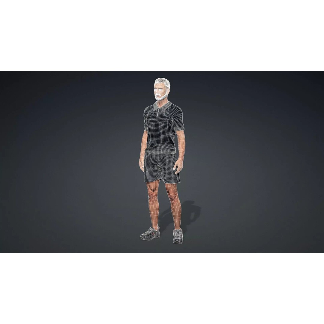 Realistic Male Character 3D Model – Rigged Game Asset, FBX