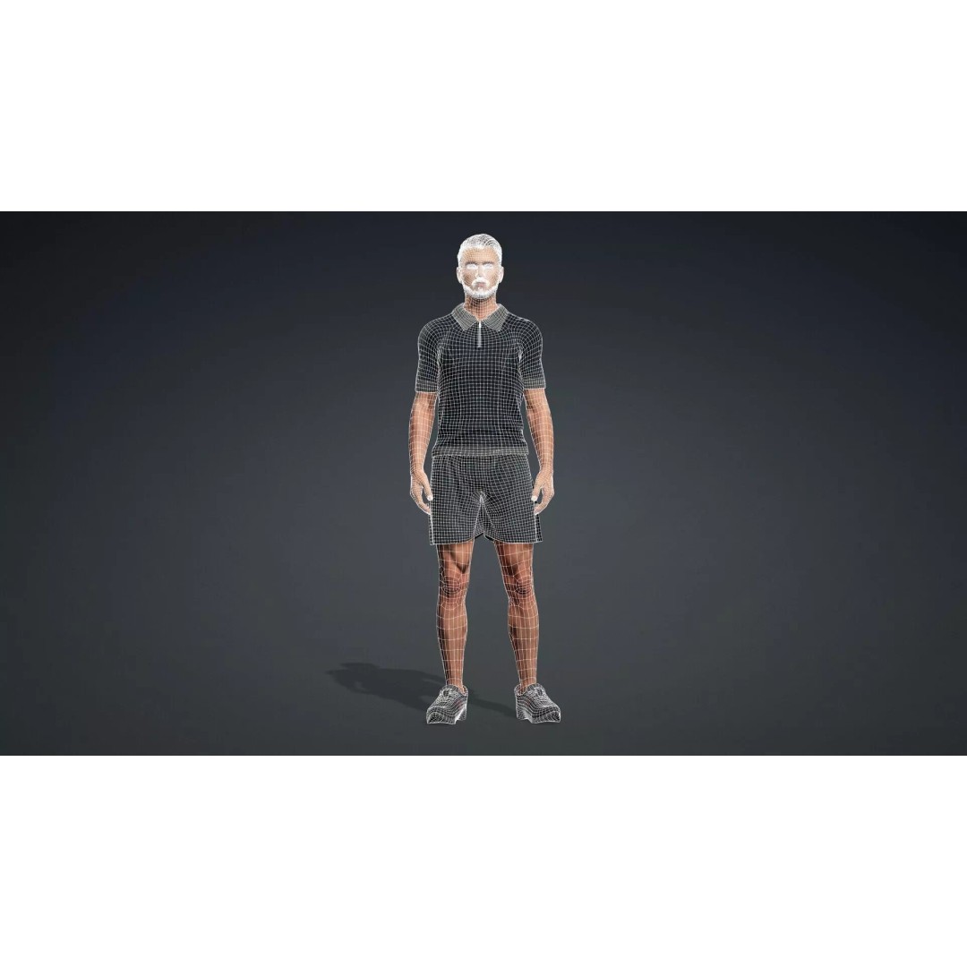 Realistic Male Character 3D Model – Rigged Game Asset, FBX - View 13