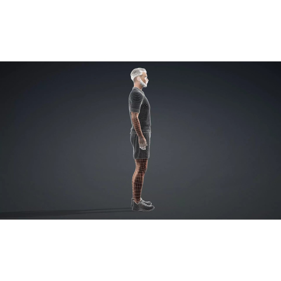 Realistic Male Character 3D Model – Rigged Game Asset, FBX - View 14