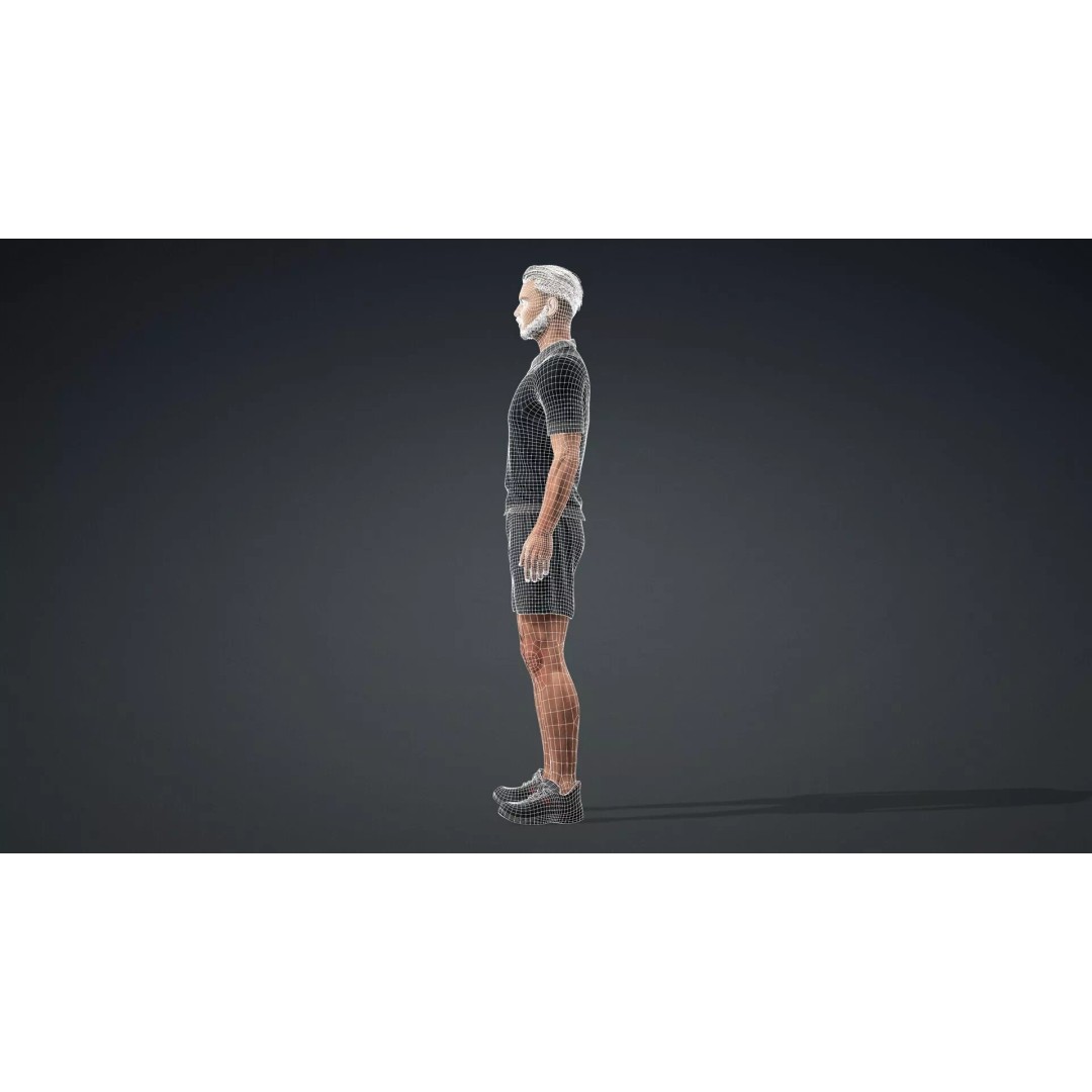 Realistic Male Character 3D Model – Rigged Game Asset, FBX - View 15