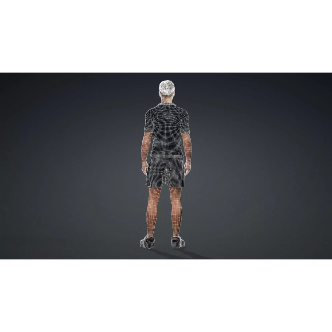 Realistic Male Character 3D Model – Rigged Game Asset, FBX - View 16