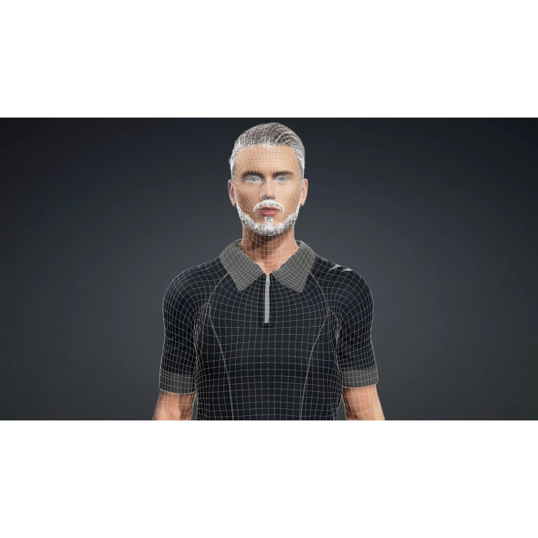 Realistic Male Character 3D Model – Rigged Game Asset, FBX - View 18