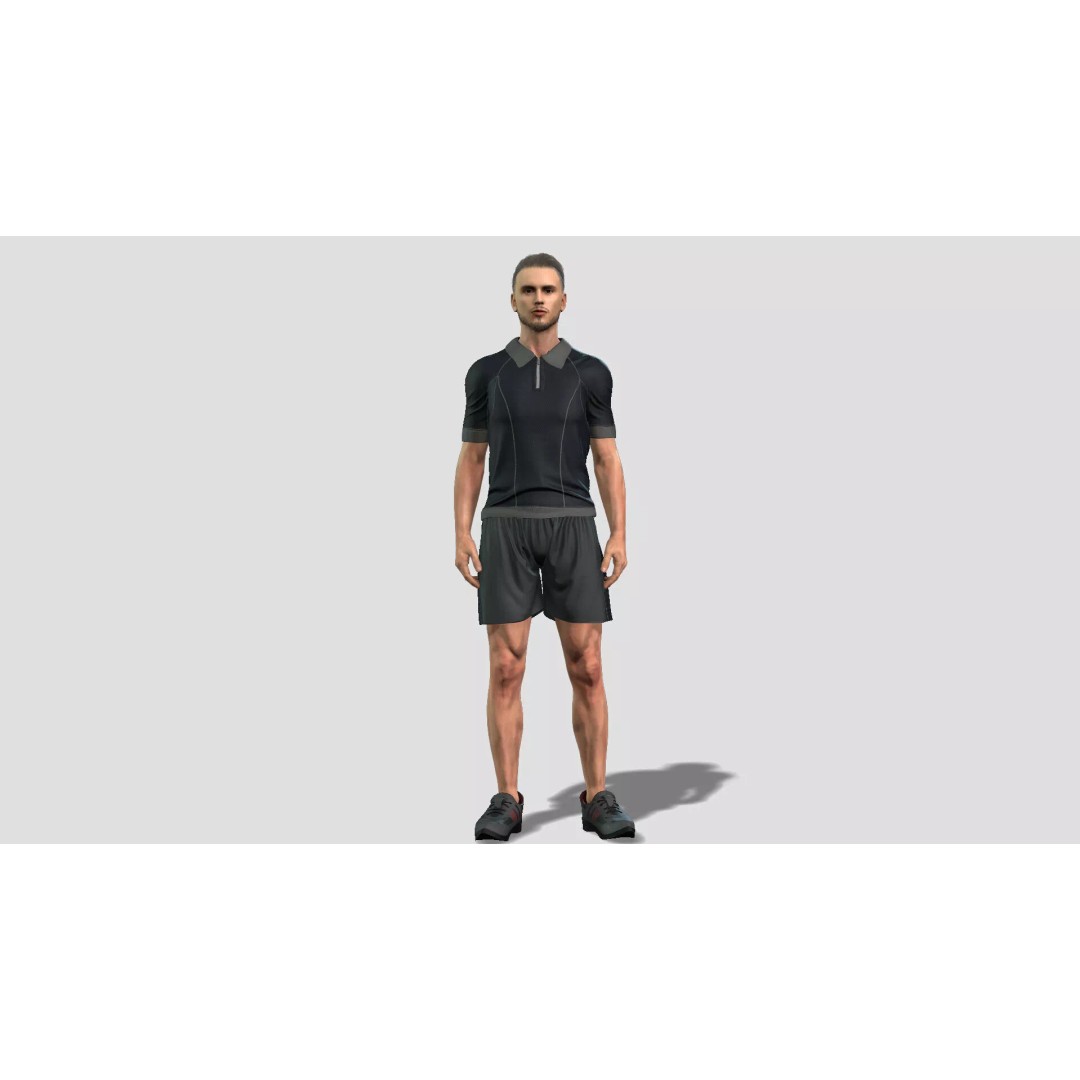 Realistic Male Character 3D Model – Rigged Game Asset, FBX - View 2