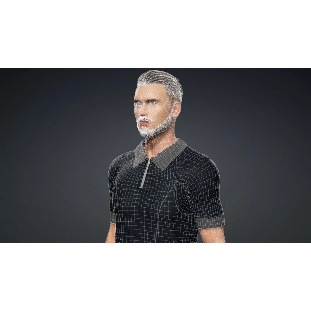 Realistic Male Character 3D Model – Rigged Game Asset, FBX - View 20