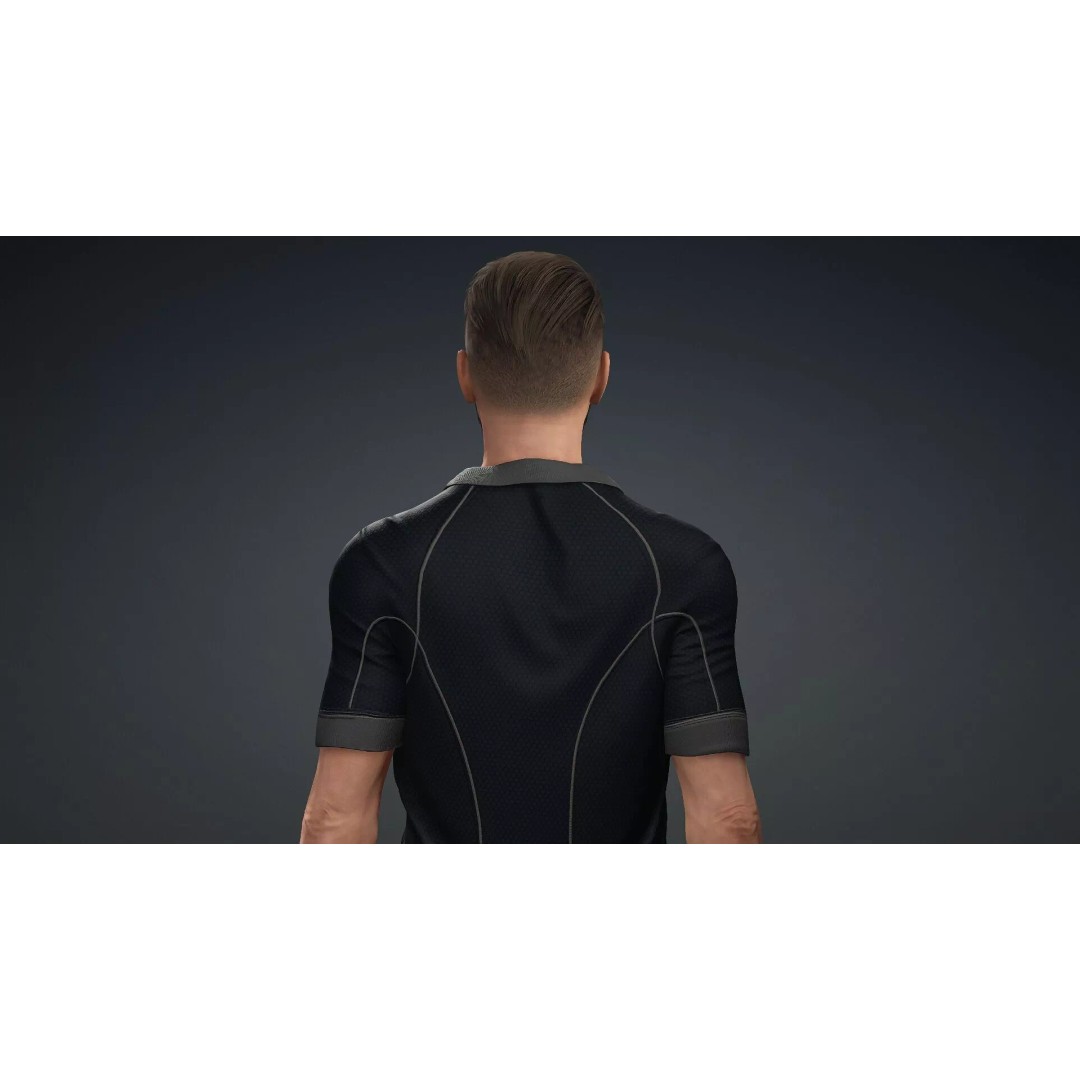 Realistic Male Character 3D Model – Rigged Game Asset, FBX - View 7