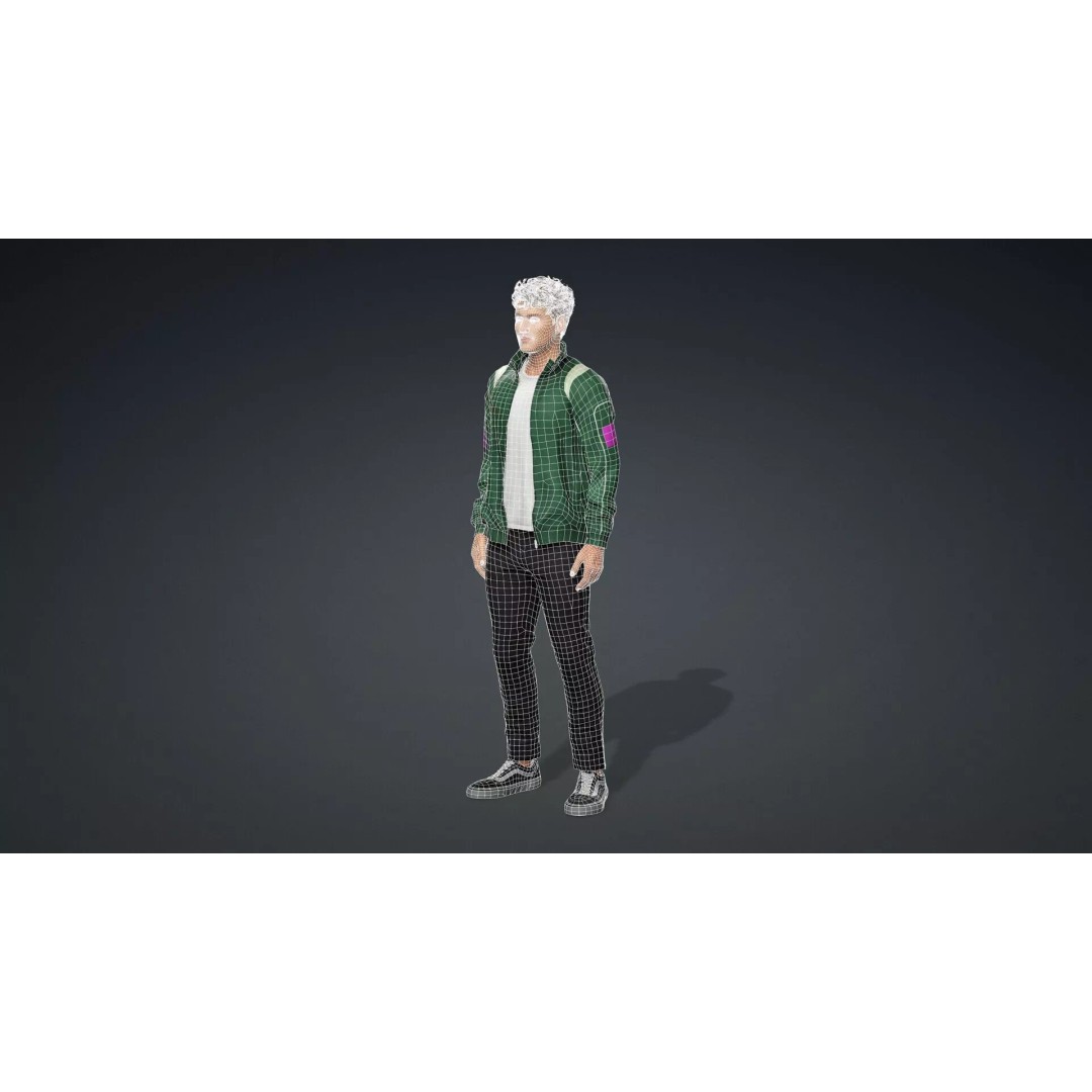 Male Human 3D Model – High Quality Game-Ready Character, FBX