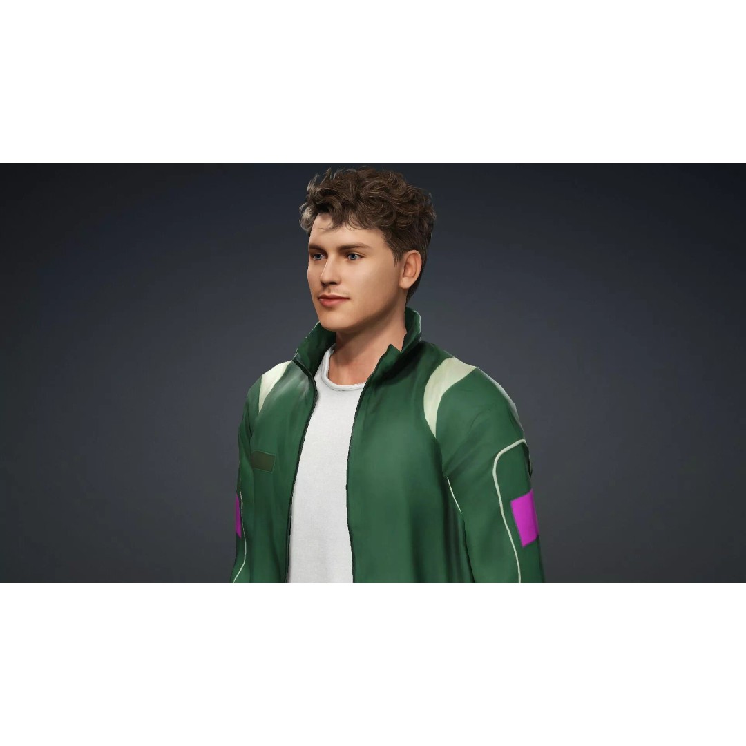 Male Human 3D Model – High Quality Game-Ready Character, FBX - View 10