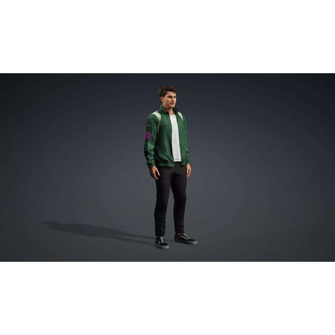 Male Human 3D Model – High Quality Game-Ready Character, FBX - View 11