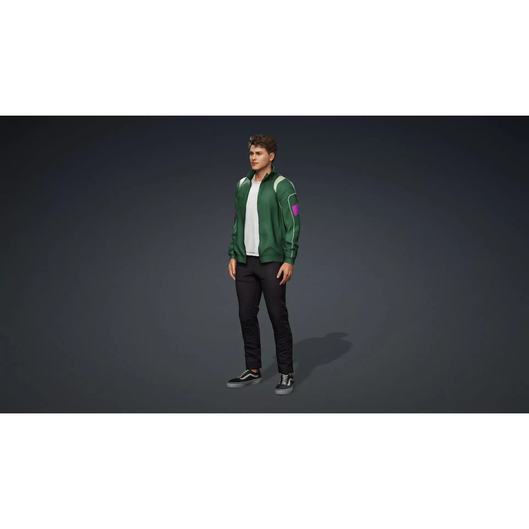 Male Human 3D Model – High Quality Game-Ready Character, FBX - View 12