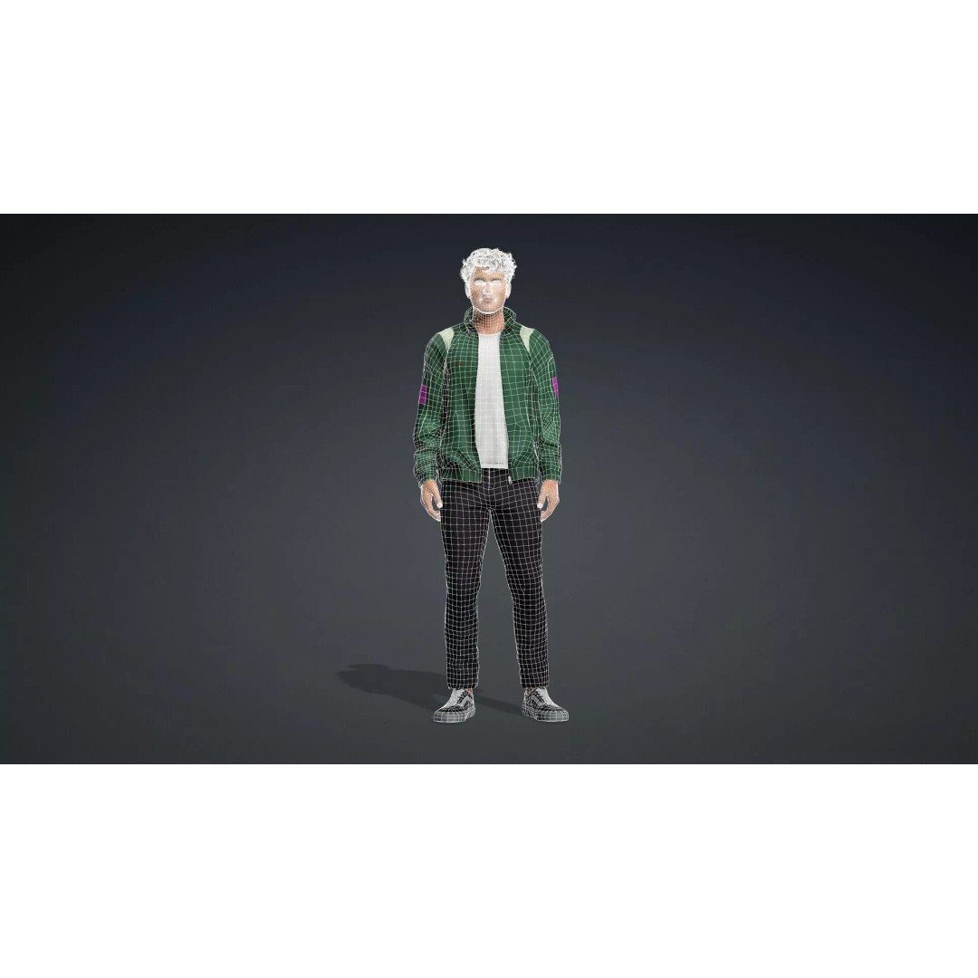 Male Human 3D Model – High Quality Game-Ready Character, FBX - View 13