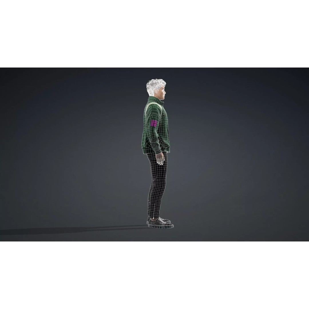 Male Human 3D Model – High Quality Game-Ready Character, FBX - View 14