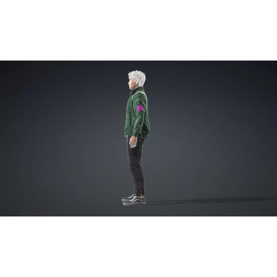 Male Human 3D Model – High Quality Game-Ready Character, FBX - View 15