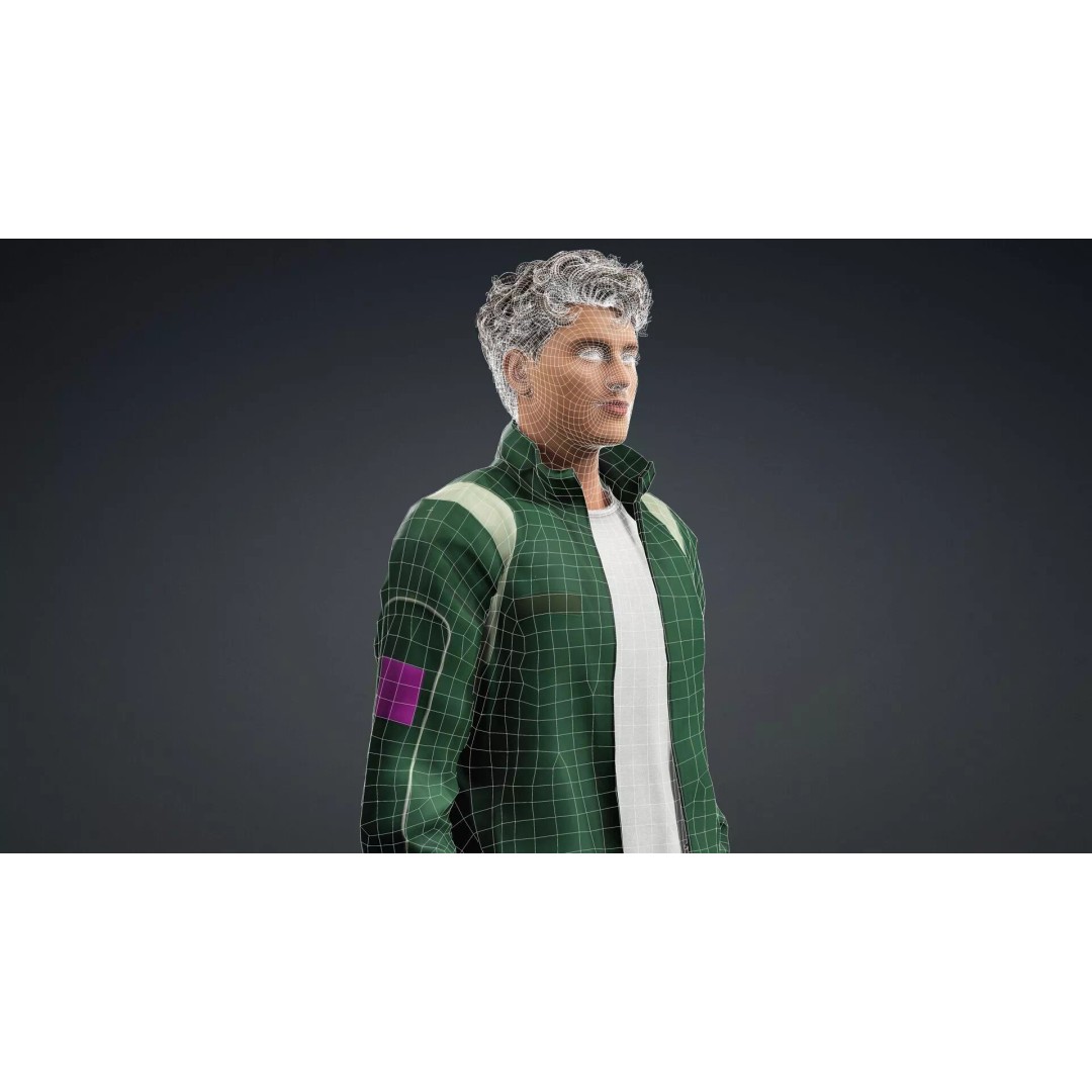 Male Human 3D Model – High Quality Game-Ready Character, FBX - View 19