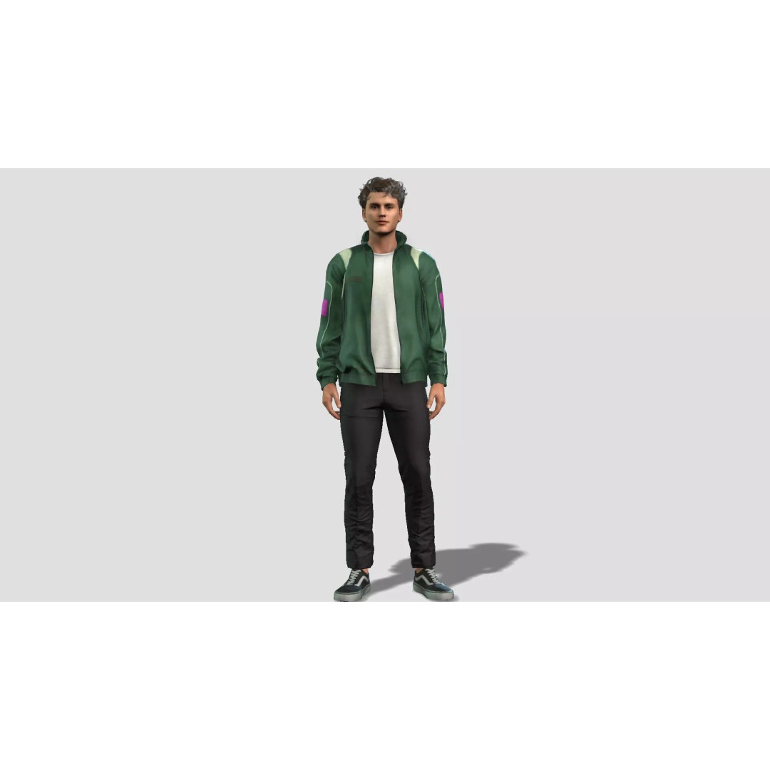 Male Human 3D Model – High Quality Game-Ready Character, FBX - View 2