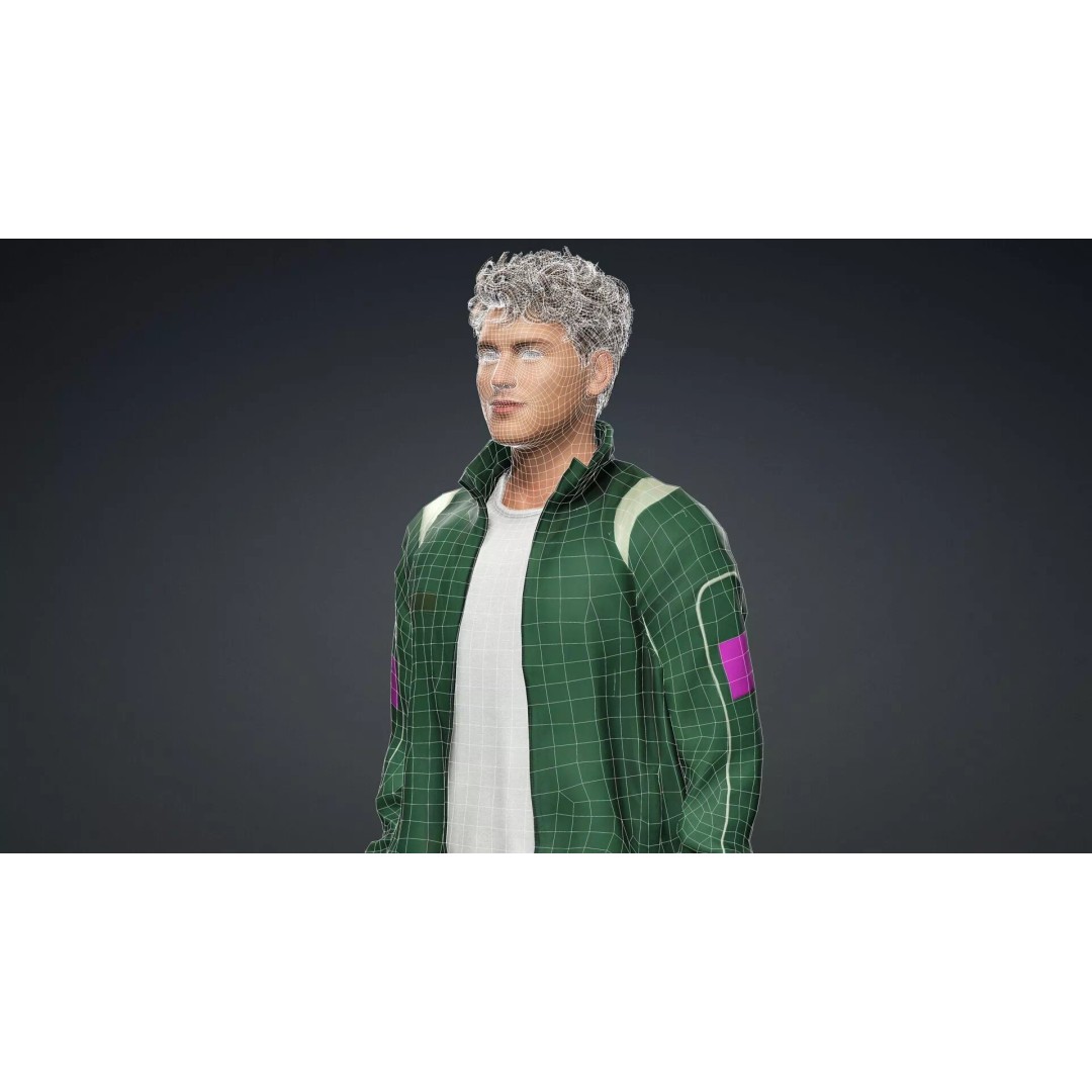 Male Human 3D Model – High Quality Game-Ready Character, FBX - View 20