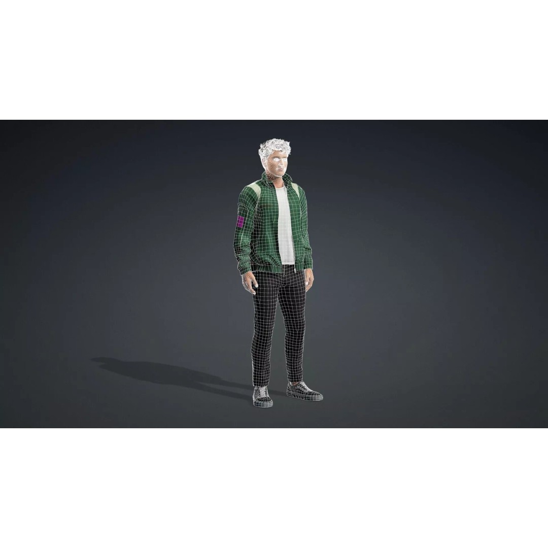 Male Human 3D Model – High Quality Game-Ready Character, FBX - View 21