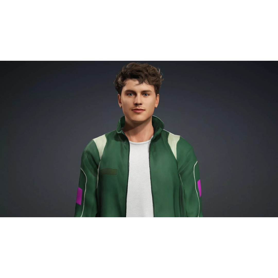 Male Human 3D Model – High Quality Game-Ready Character, FBX - View 8