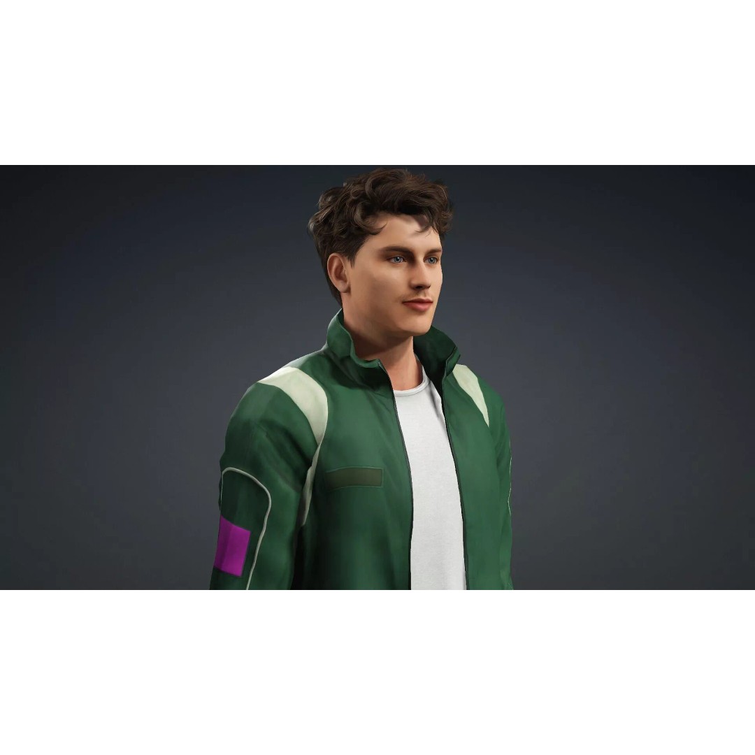 Male Human 3D Model – High Quality Game-Ready Character, FBX - View 9