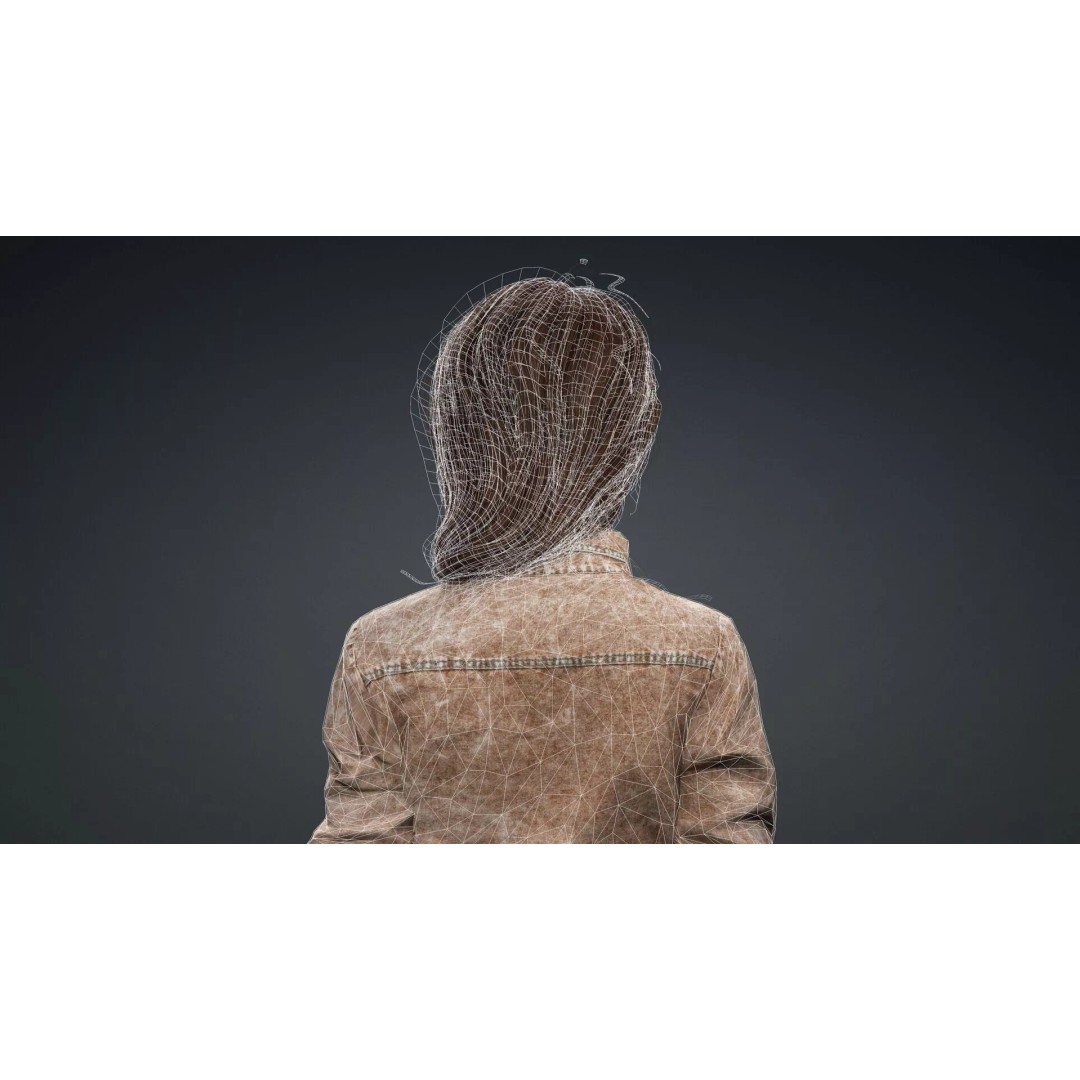 Realistic Female Character 3D Model – Rigged PBR Asset, FBX - View 17