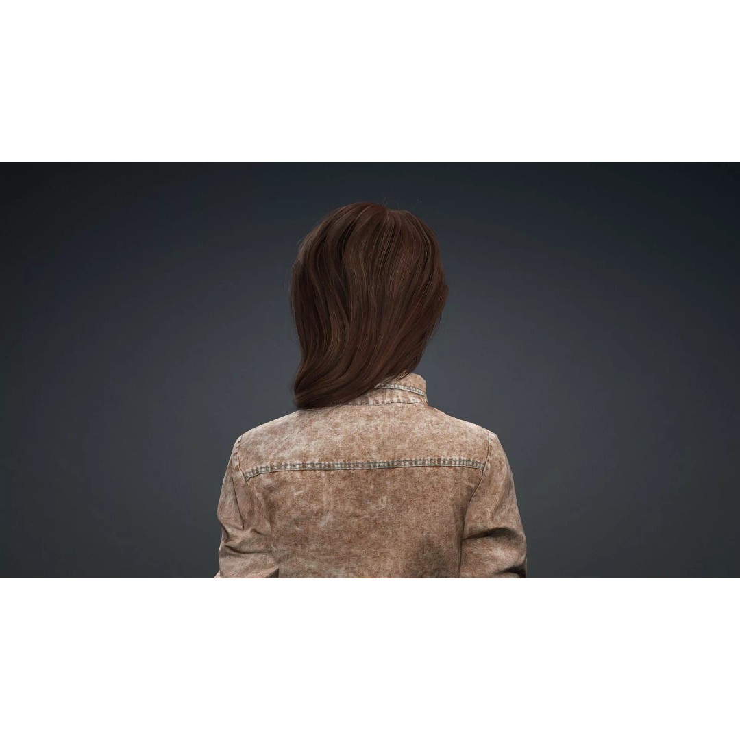 Realistic Female Character 3D Model – Rigged PBR Asset, FBX - View 7