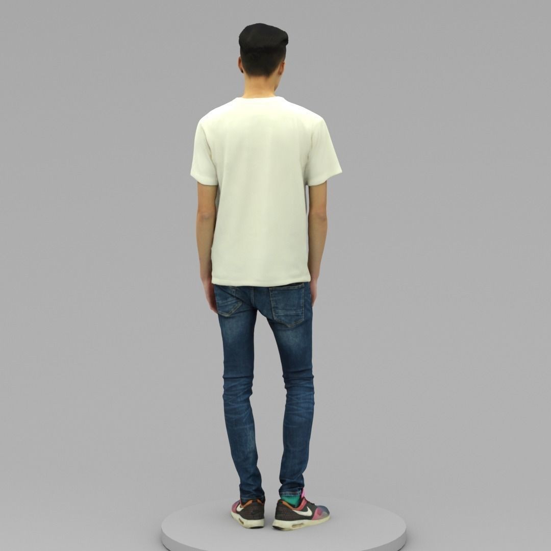 Handsome Man 3D Model – Casual Style, High Poly, OBJ Format - View 5