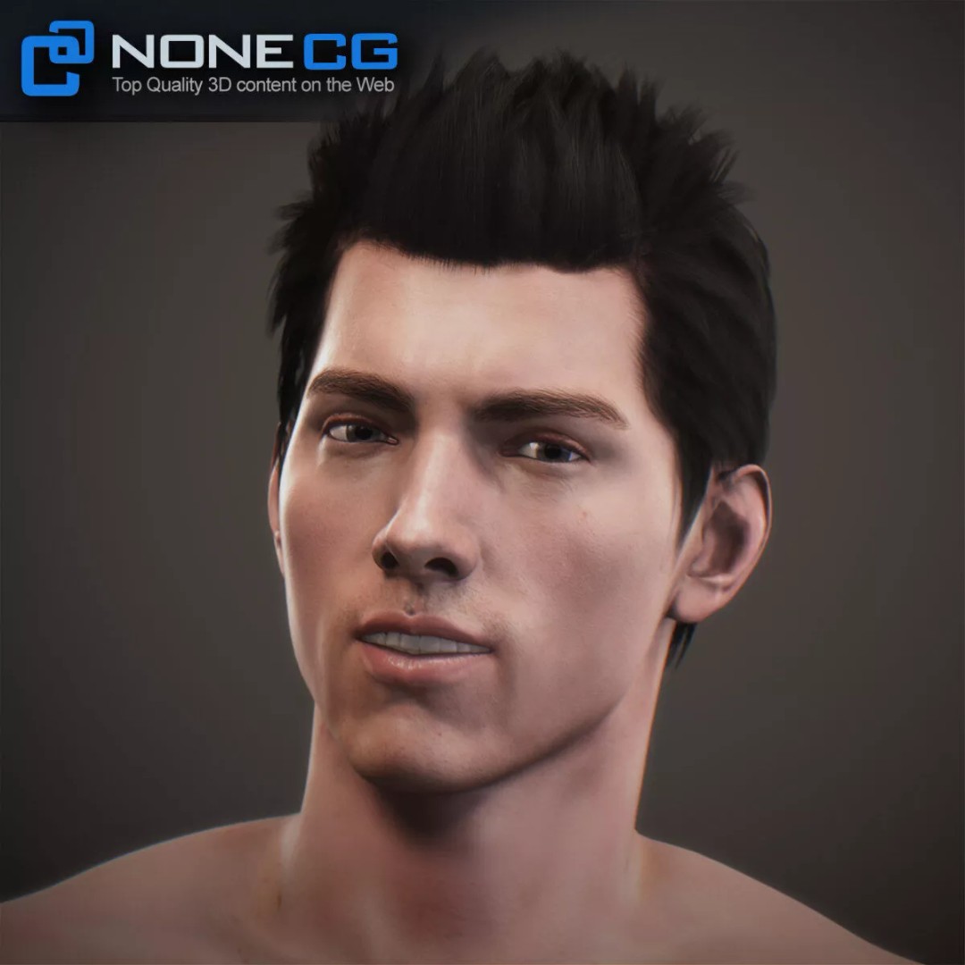 Animated Male Tom 3D Model – Low Poly Character with Rigging and Textures - View 3