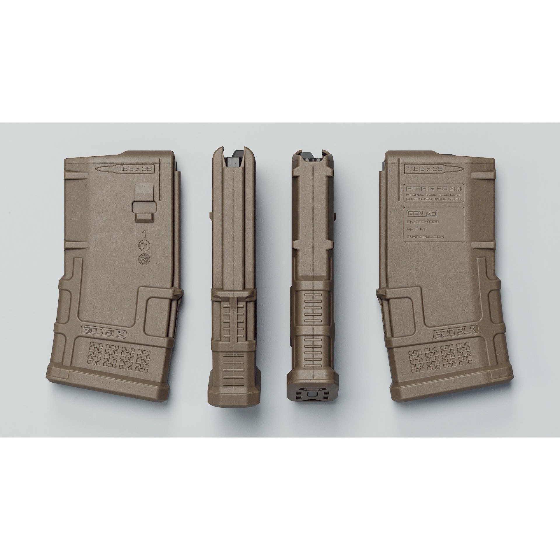PMAG AR 300 B GEN M3 - Low-Poly Game-Ready 3D Model - View 8