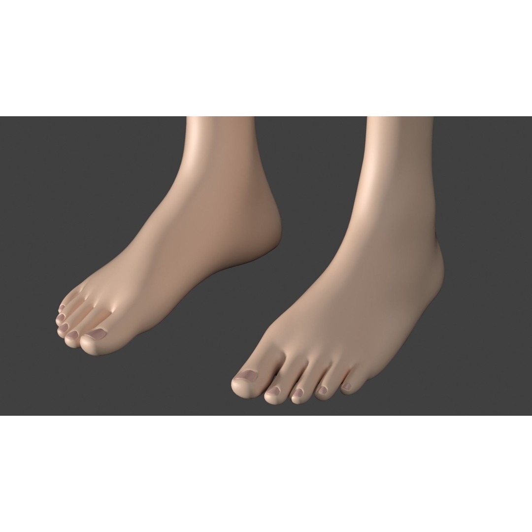 Stylized Female 3D Model – A-Pose Base Mesh, Game Ready, FBX - View 21