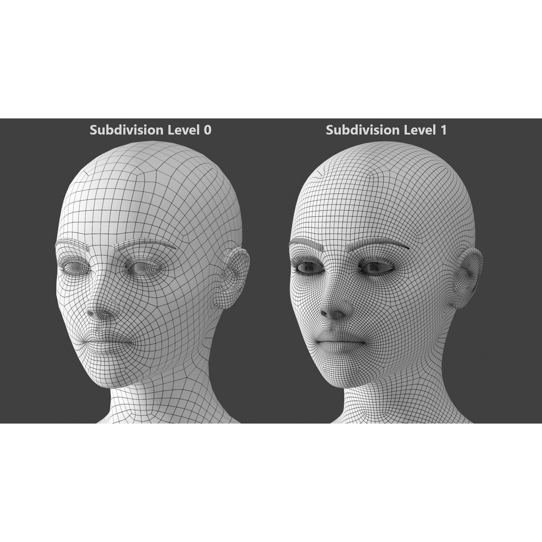 Stylized Female 3D Model – A-Pose Base Mesh, Game Ready, FBX - View 23