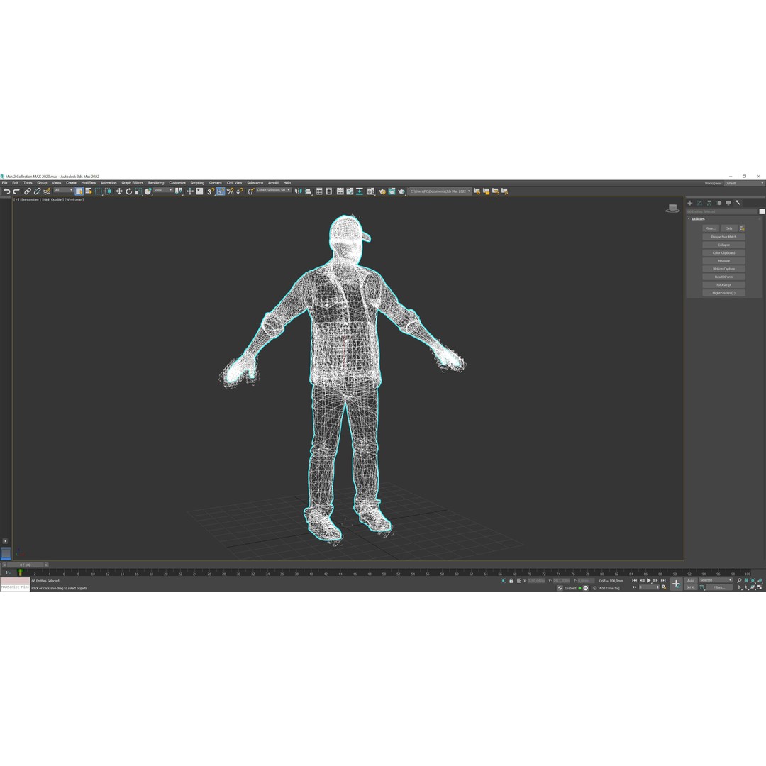 Urban Man 3D Model – Low Poly Rigged Character with Animations - View 17