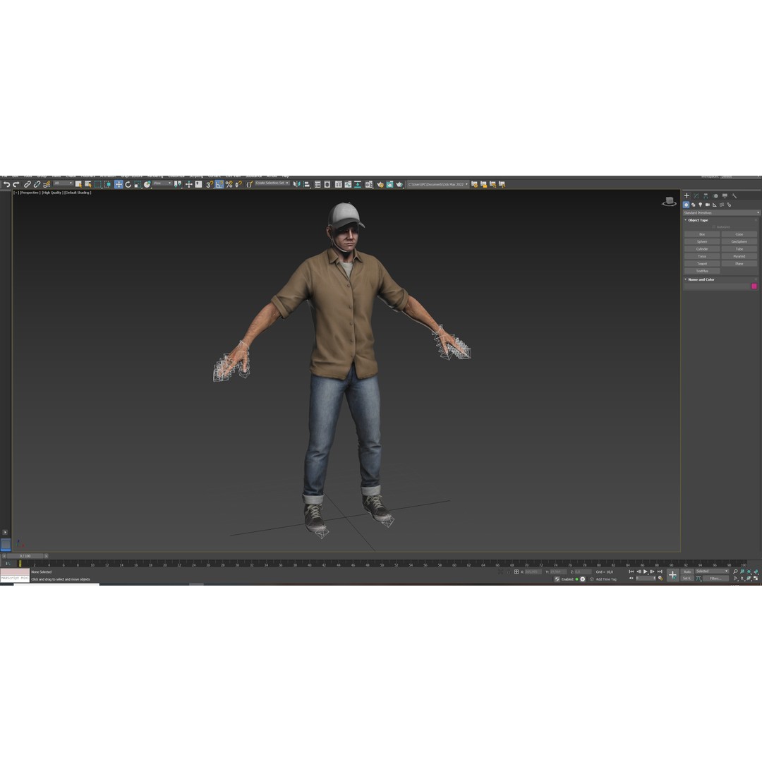 Urban Man 3D Model – Low Poly Rigged Character with Animations, FBX - View 16