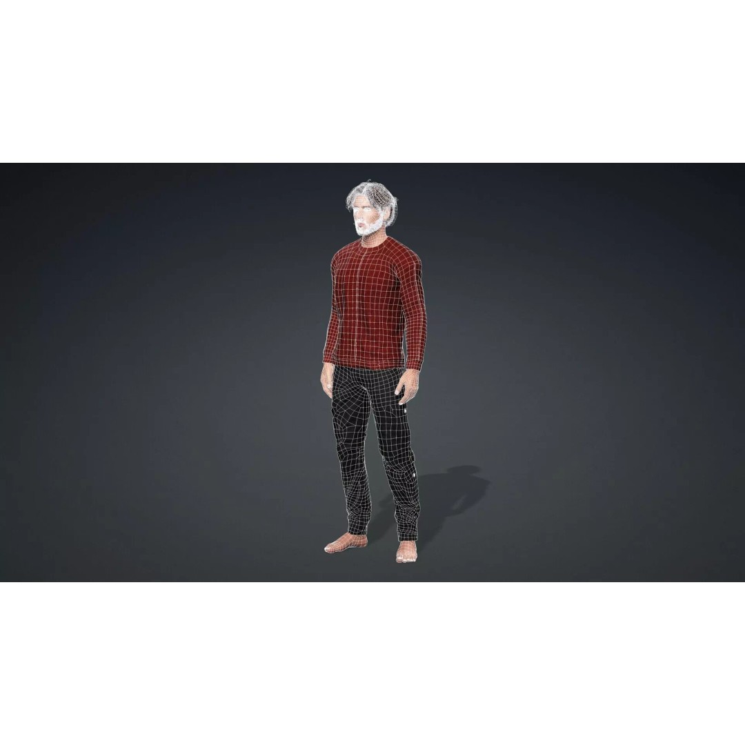 Realistic Male Character 3D Model – Game Ready, Rigged, FBX