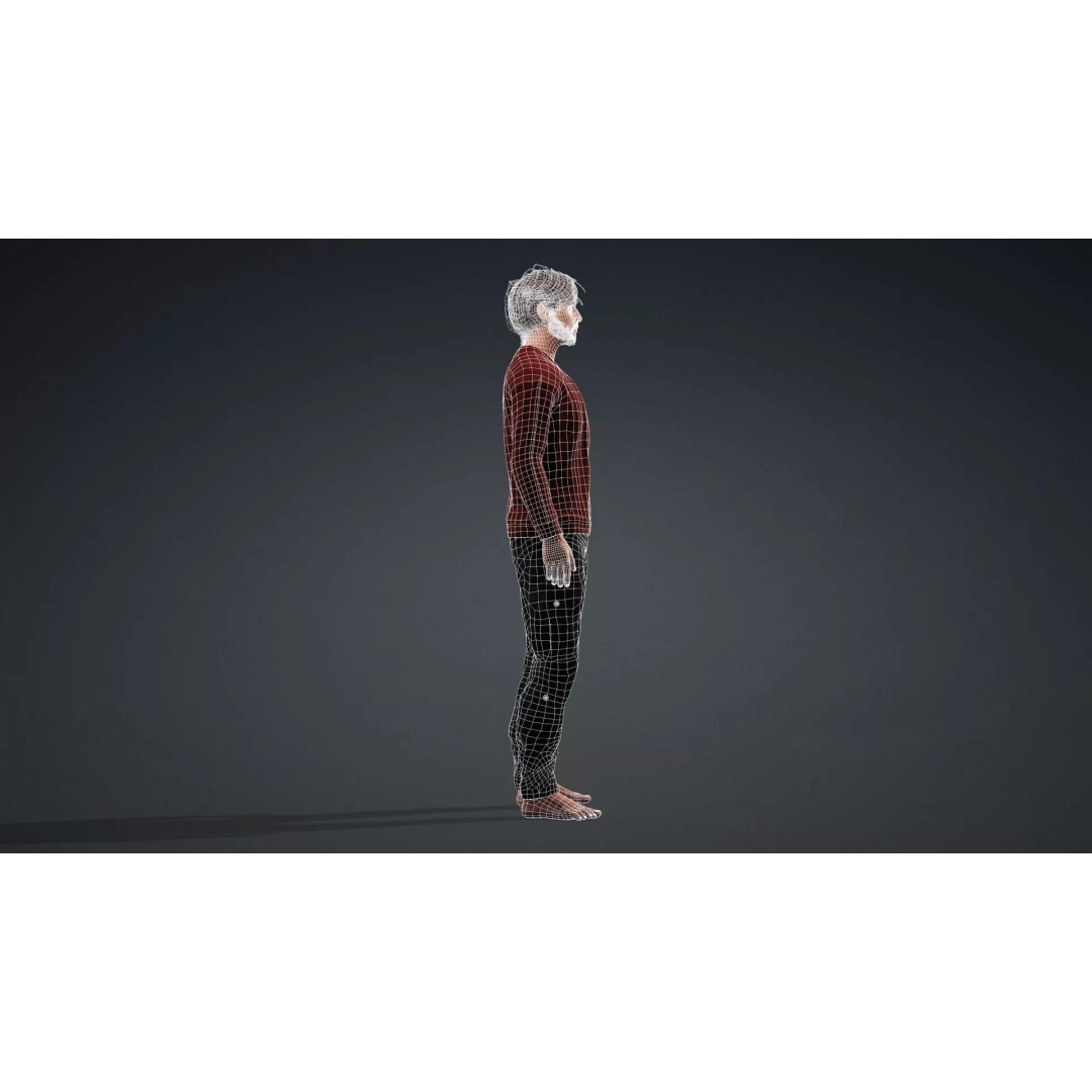 Realistic Male Character 3D Model – Game Ready, Rigged, FBX - View 14