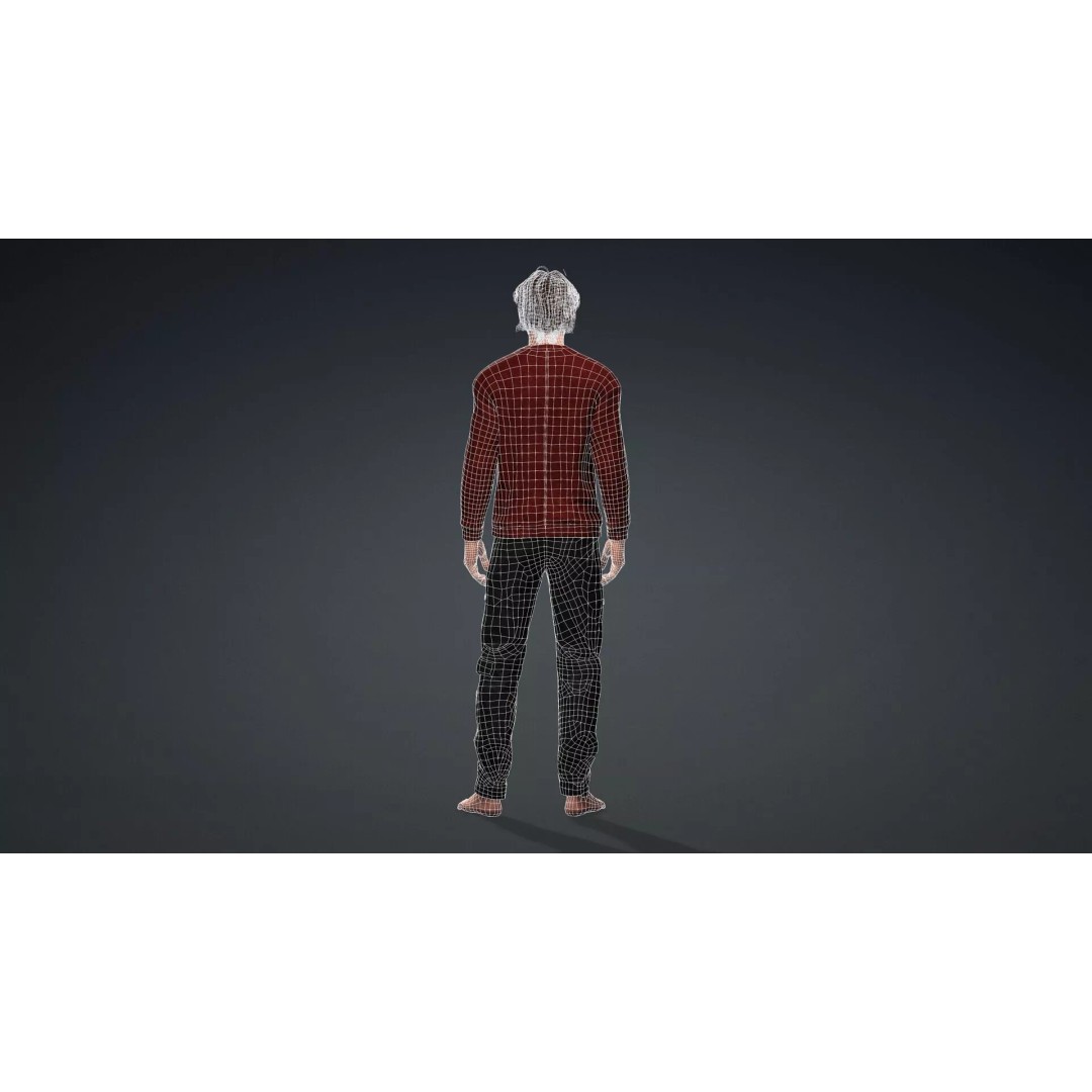 Realistic Male Character 3D Model – Game Ready, Rigged, FBX - View 16