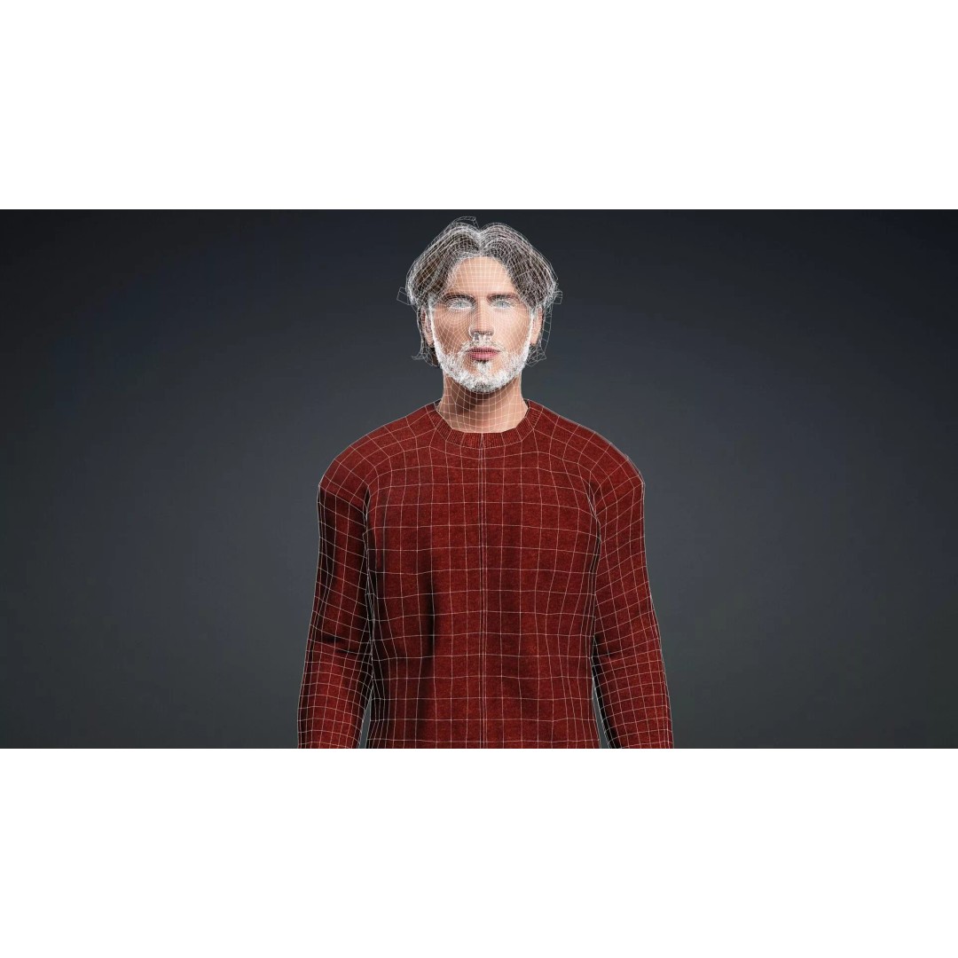 Realistic Male Character 3D Model – Game Ready, Rigged, FBX - View 18