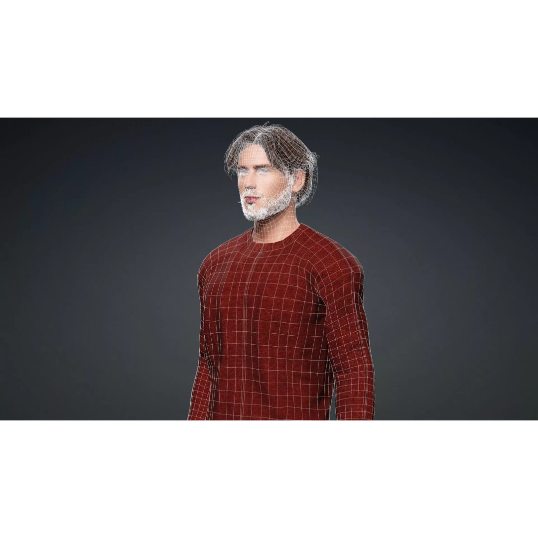 Realistic Male Character 3D Model – Game Ready, Rigged, FBX - View 20