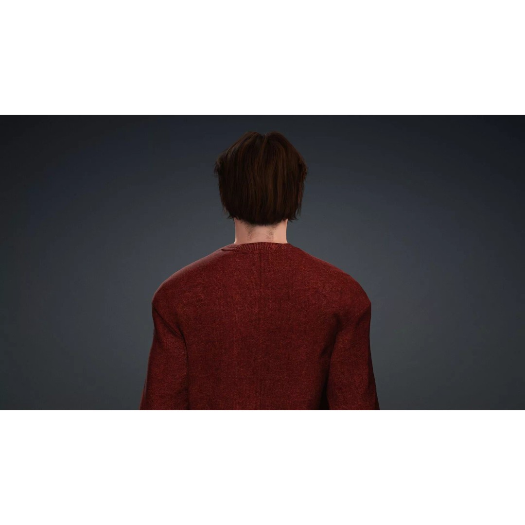 Realistic Male Character 3D Model – Game Ready, Rigged, FBX - View 7