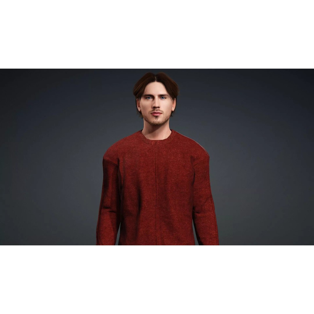 Realistic Male Character 3D Model – Game Ready, Rigged, FBX - View 8
