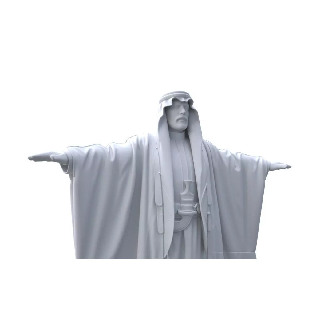 Arab Male T-Pose 3D Model – Low Poly Game Asset, FBX - View 8