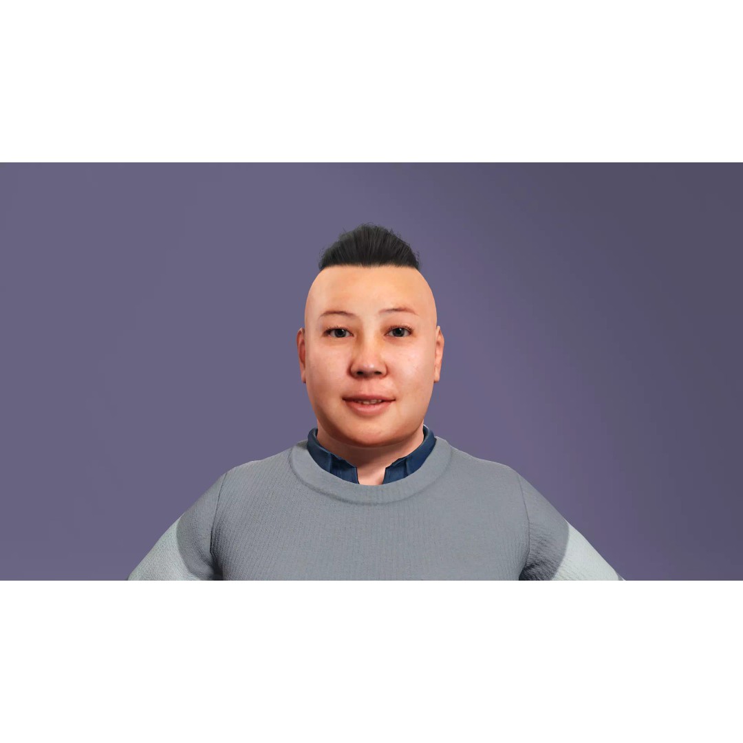 Realistic Chinese Dance Character 3D Model – Fully Rigged for UE5, FBX - View 10
