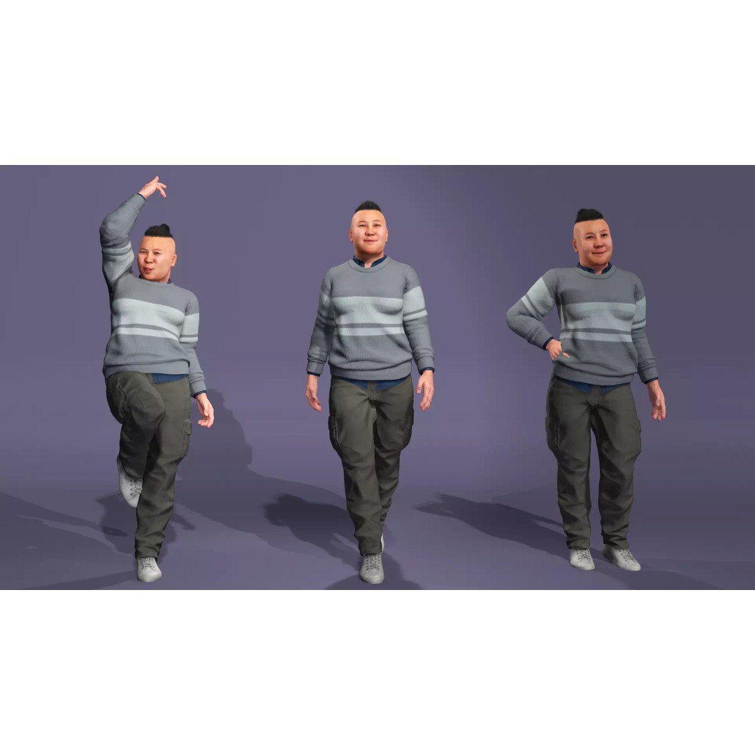 Realistic Chinese Dance Character 3D Model – Fully Rigged for UE5, FBX - View 19