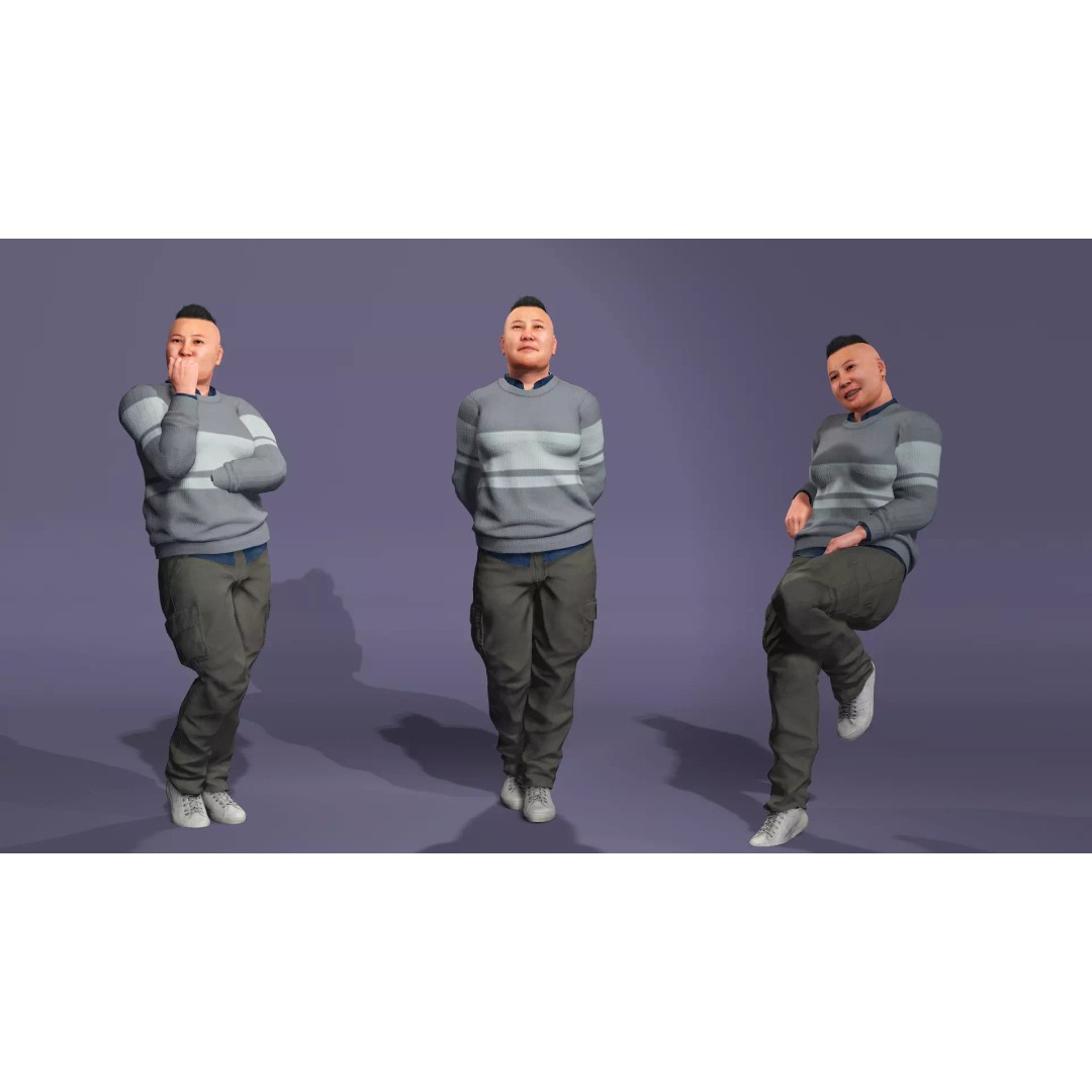 Realistic Chinese Dance Character 3D Model – Fully Rigged for UE5, FBX - View 20
