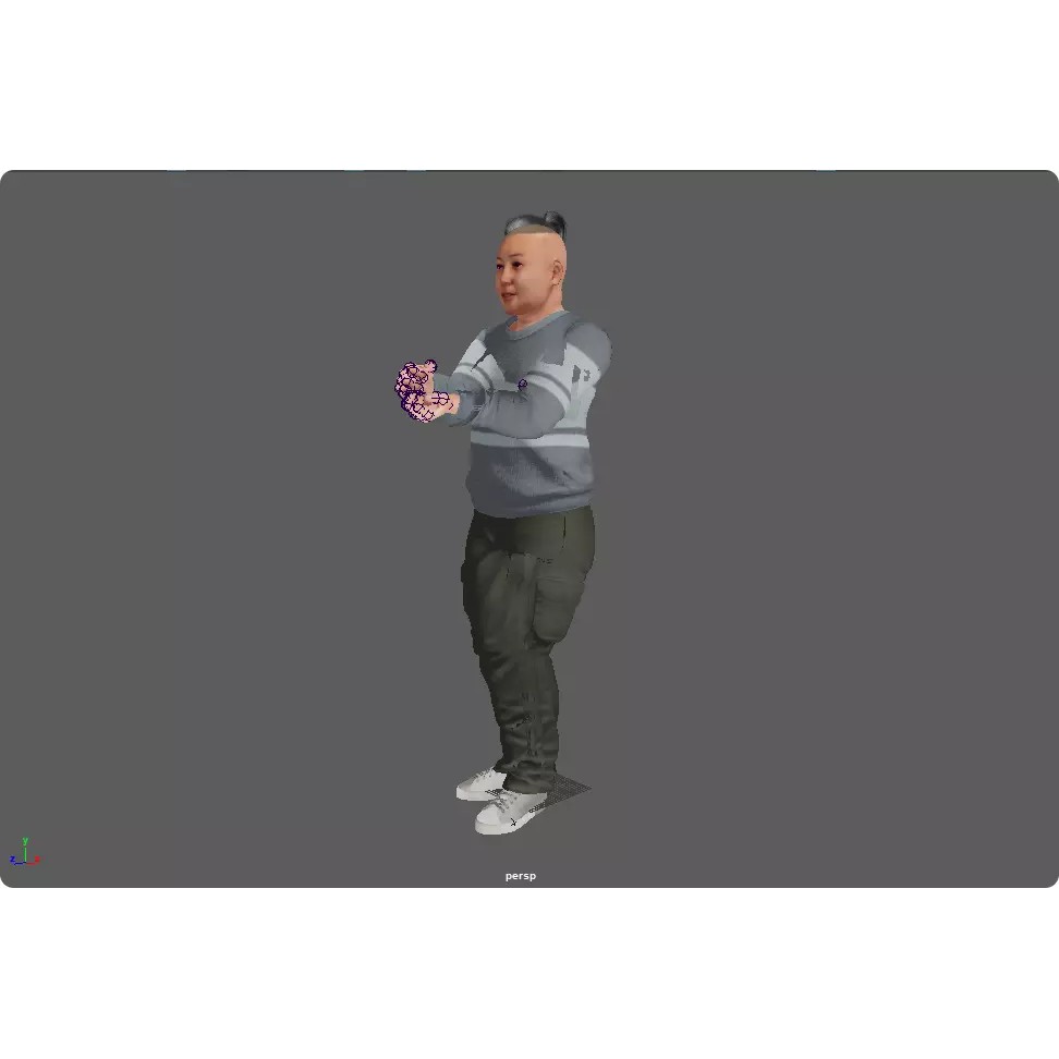 Realistic Chinese Dance Character 3D Model – Fully Rigged for UE5, FBX - View 22