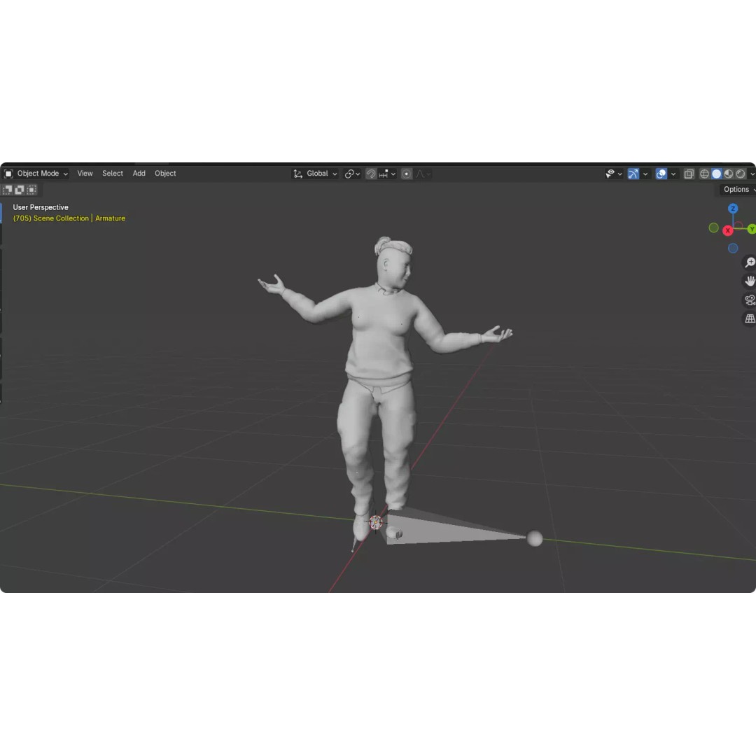 Realistic Chinese Dance Character 3D Model – Fully Rigged for UE5, FBX - View 25