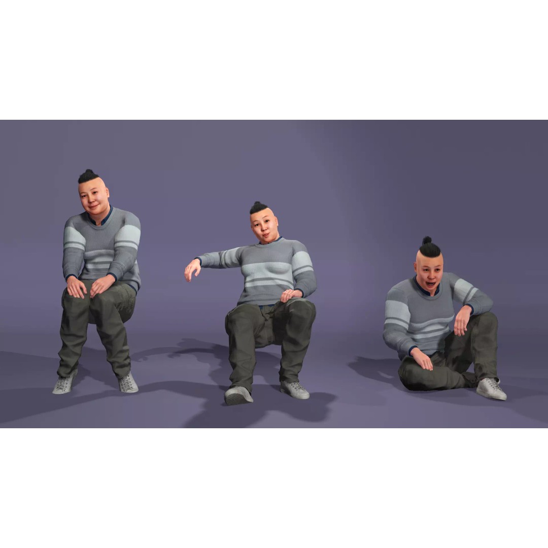 Realistic Chinese Dance Character 3D Model – Fully Rigged for UE5, FBX - View 5