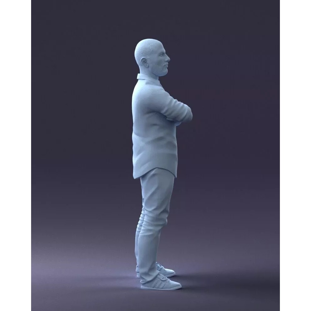 Realistic Male Character 3D Model – Casual Pink Shirt, FBX - View 13