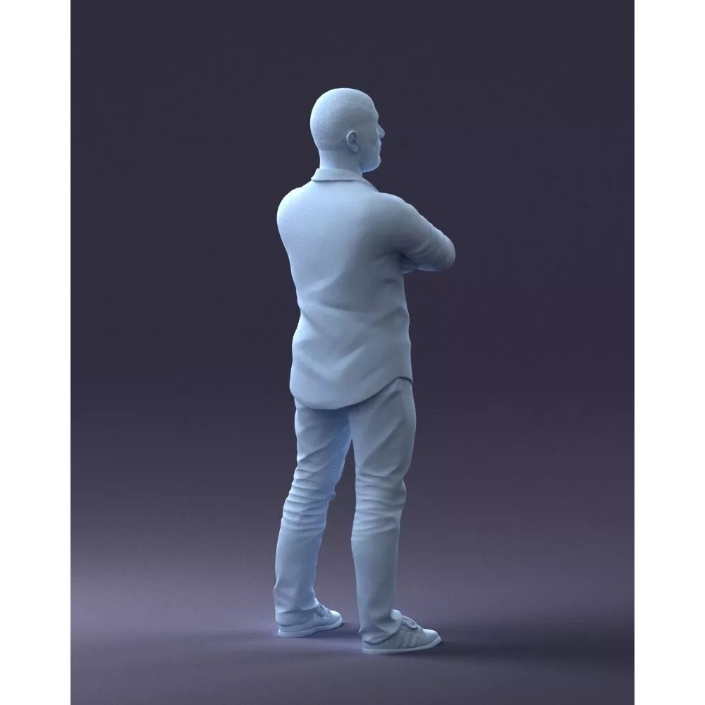 Realistic Male Character 3D Model – Casual Pink Shirt, FBX - View 16