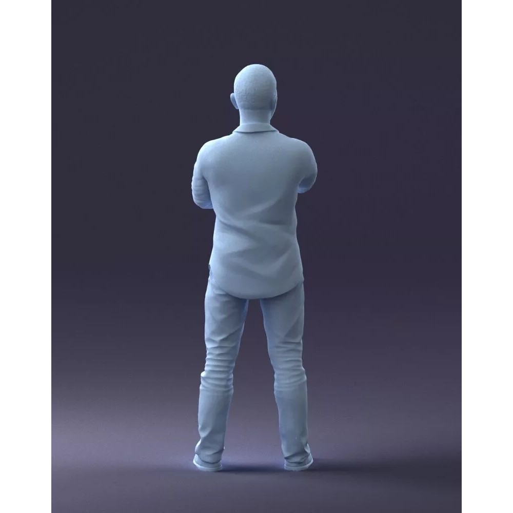 Realistic Male Character 3D Model – Casual Pink Shirt, FBX - View 19